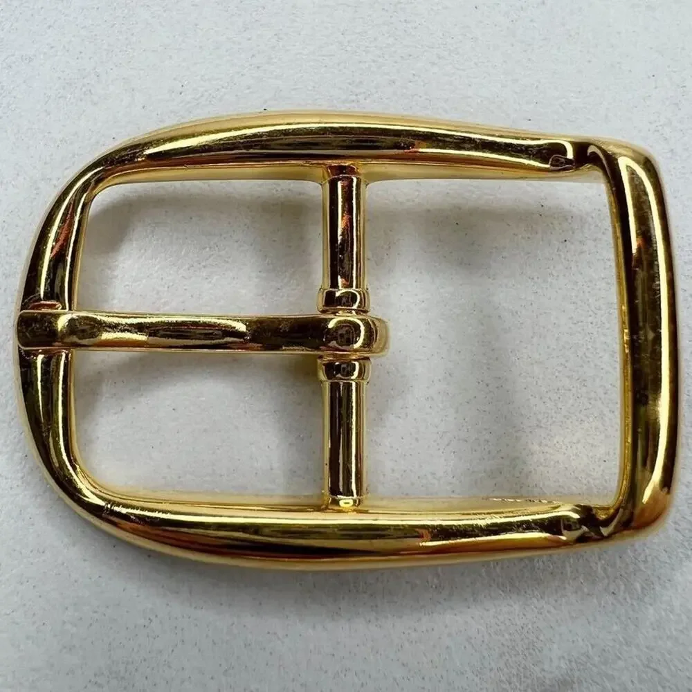 Vintage Gold Tone Simple Basic Belt Buckle for up to 1 Inch Belt